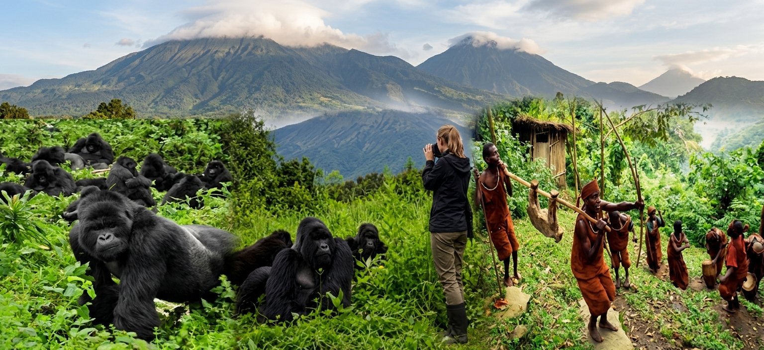 Uganda Gorilla Trekking Odyssey - Bwindi Forest, Mountain Gorillas & Batwa Culture